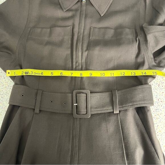 NWT & Other Stories Tailored Long Sleeve Jumpsuit Dark Brown Women’s Size 2 - Picture 11 of 14